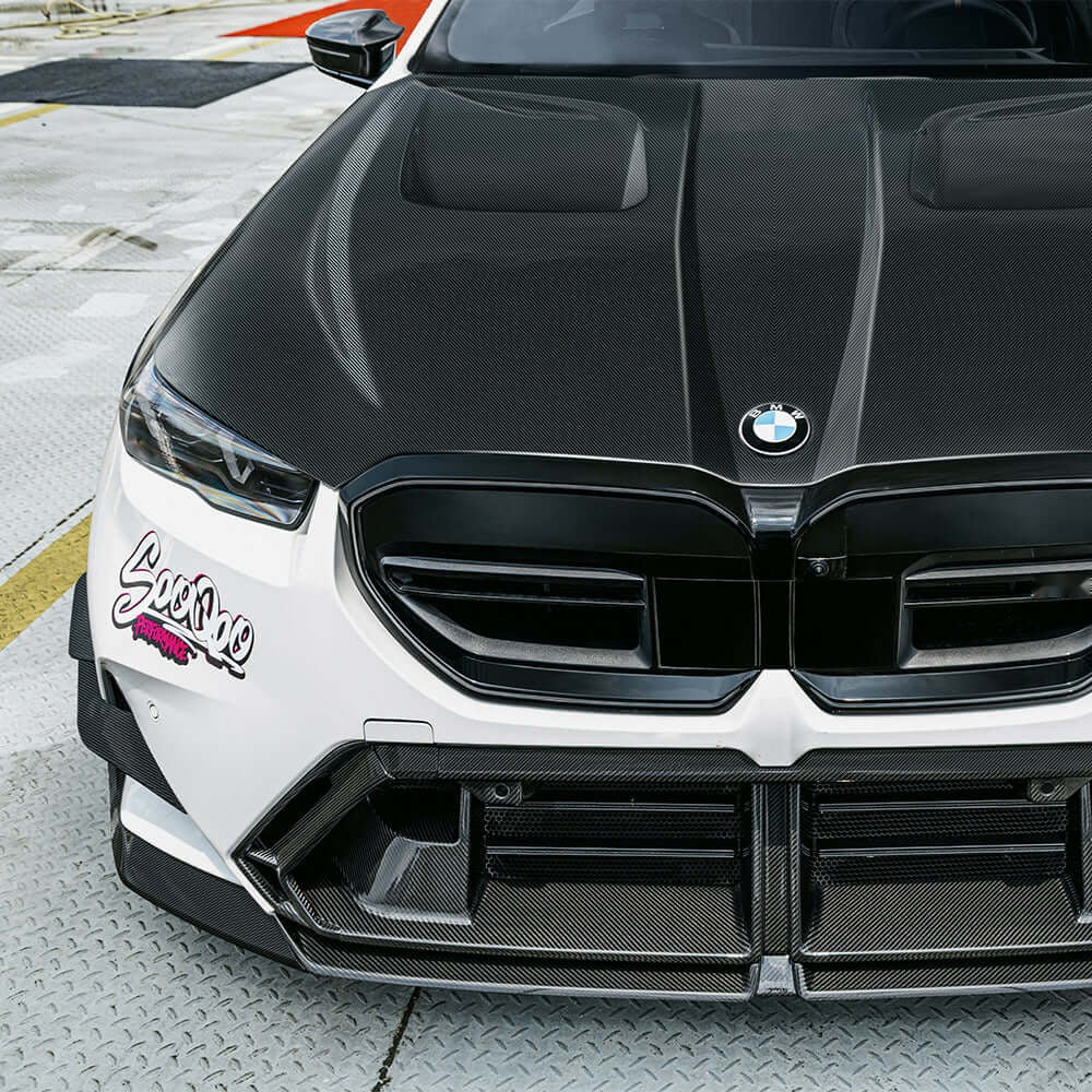 BMW M5 G90 Prepreg Carbon Fibre Vented Bonnet - lightweight 13.5kg track upgrade