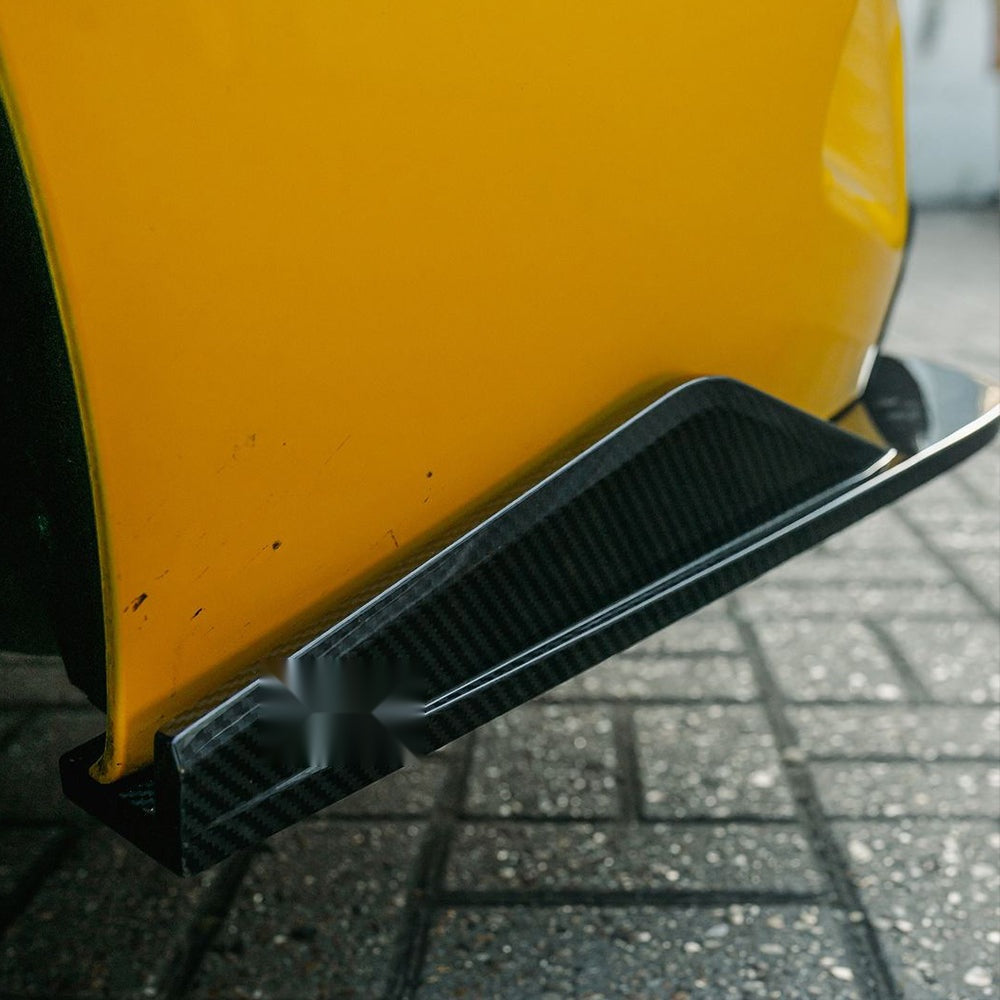 BMW M8 F91 F92 Prepreg Carbon Fibre Rear Diffuser - triple blade with side winglets