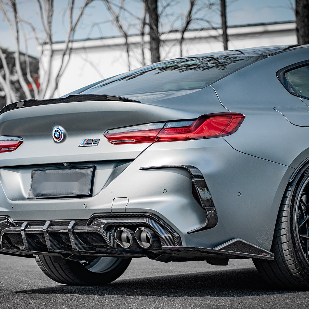 BMW M8 F93 Gran Coupé Carbon Fibre Rear Vent Trim - prepreg gloss finish motorsport upgrade