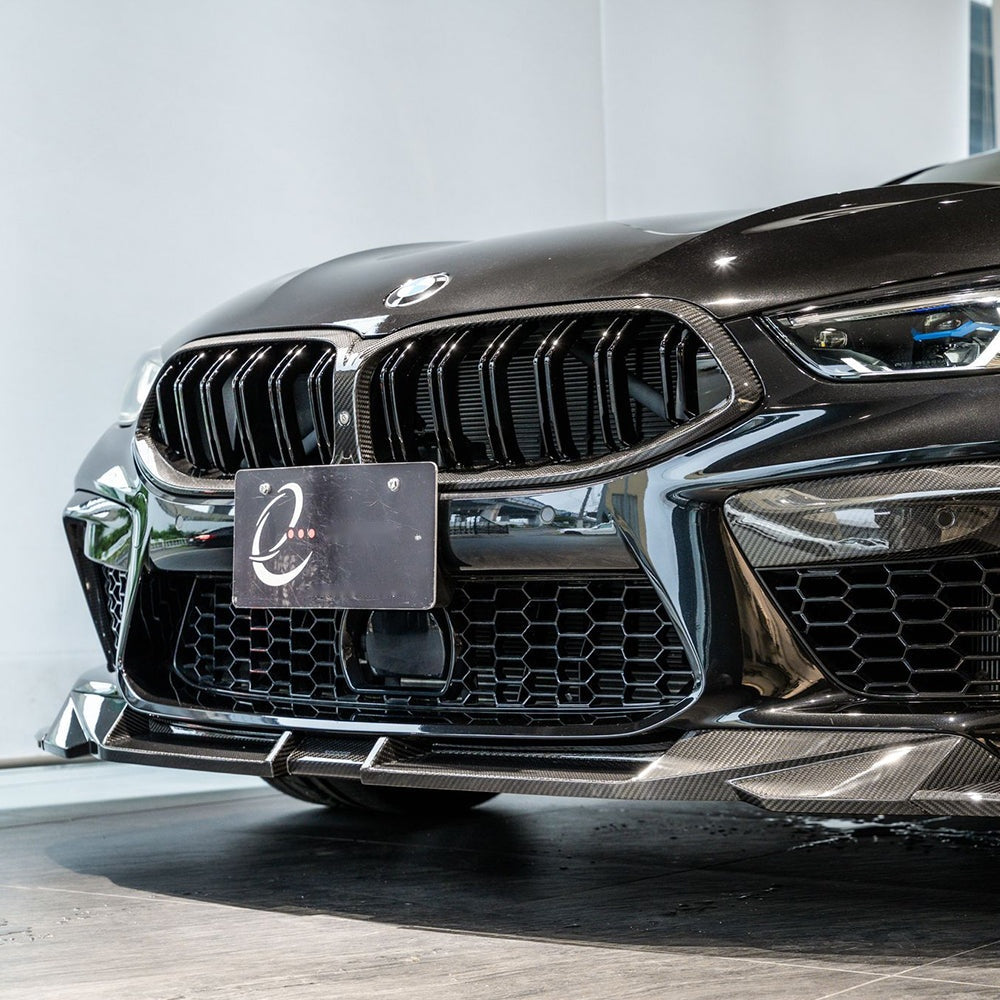 BMW M8 F9x Carbon Fibre Front Lip - prepreg track-inspired front splitter upgrade