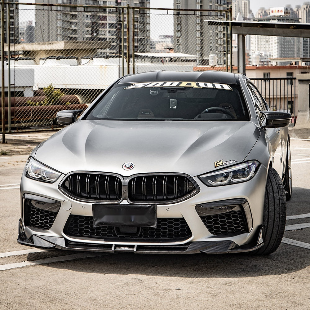 BMW M8 F9x Carbon Fibre Front Lip - prepreg track-inspired front splitter upgrade