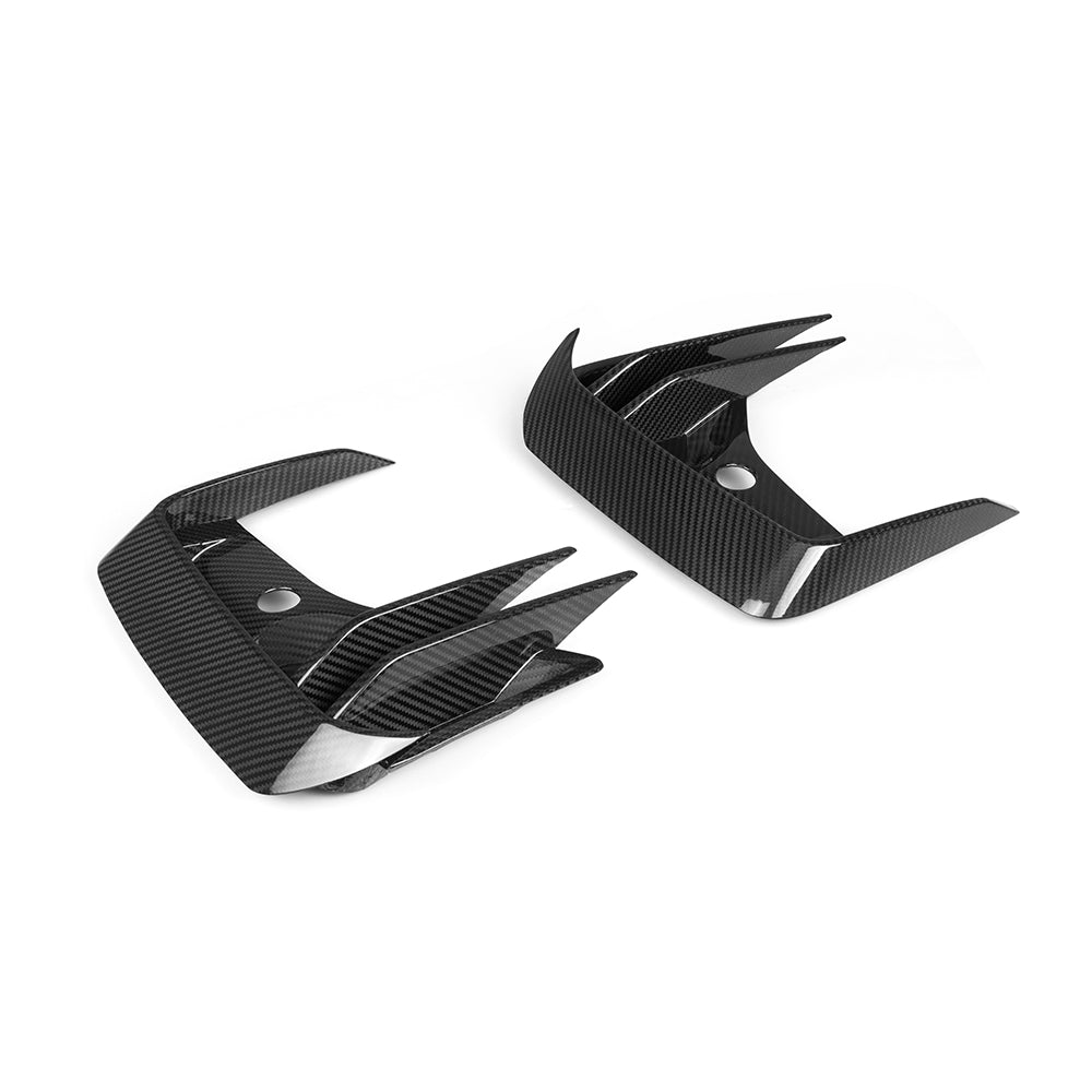 BMW X3 G01 LCI Carbon Fibre Front Vent Trims - prepreg gloss finish front bumper upgrade