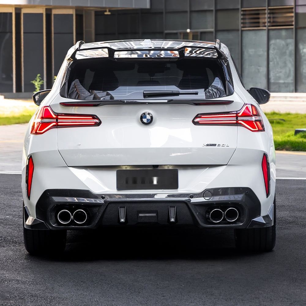 BMW X3 G45 Prepreg Carbon Fibre Rear Bumper Inserts - OEM fitment aggressive styling upgrade