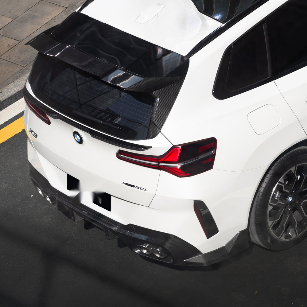 BMW X3 G45 Prepreg Carbon Fibre Rear Bumper Inserts - OEM fitment aggressive styling upgrade