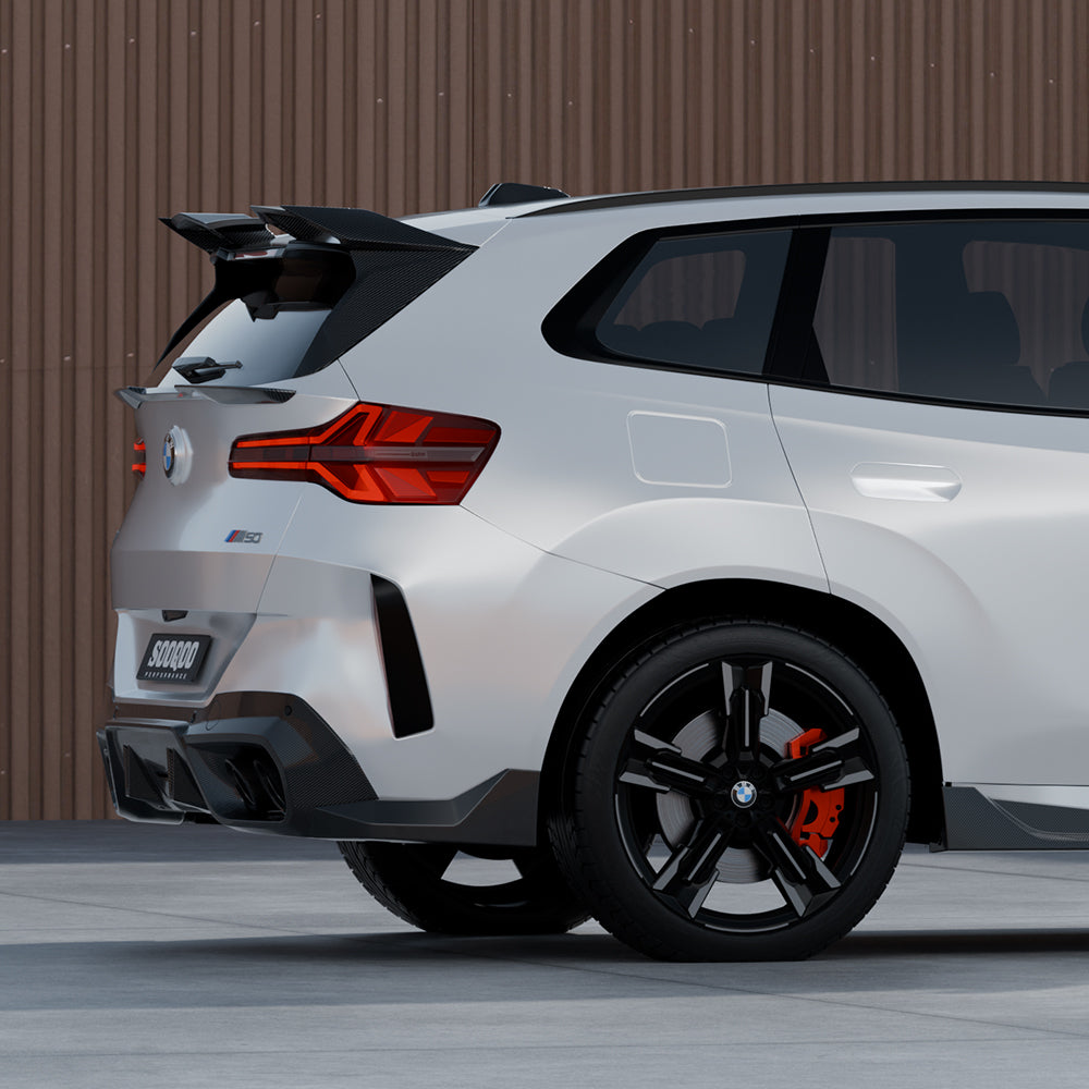 BMW X3 G45 Prepreg Carbon Fibre Rear Window Fins - gloss finish aerodynamic trim upgrade
