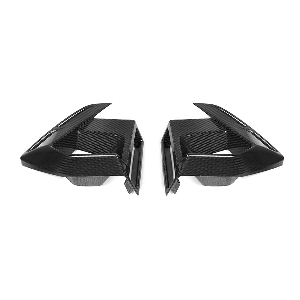 BMW X3M F97 LCI Carbon Fibre Air Ducts - prepreg gloss front fascia upgrade
