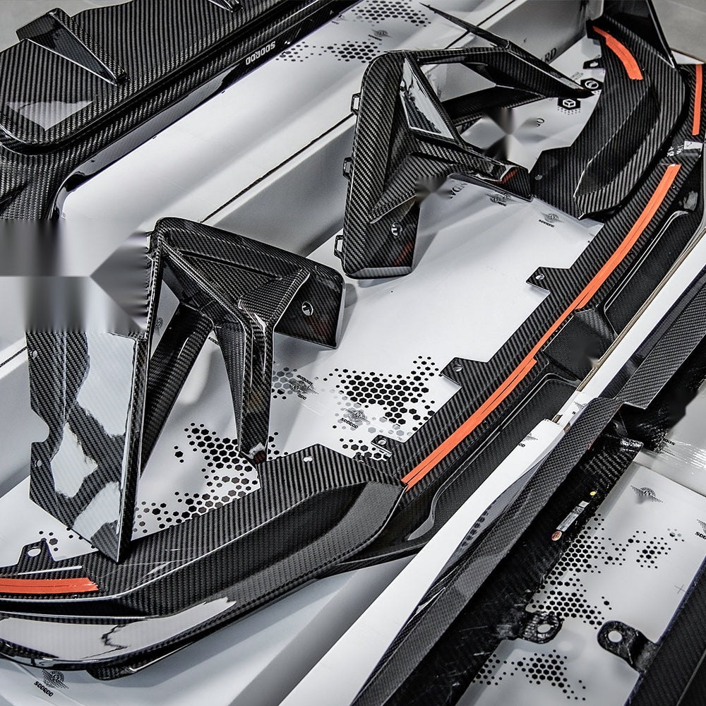 BMW X3M F97 LCI Carbon Fibre Air Inlets - prepreg front vent upgrade with gloss finish