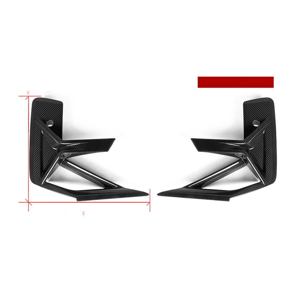 BMW X3M F97 LCI Carbon Fibre Air Inlets - prepreg front vent upgrade with gloss finish
