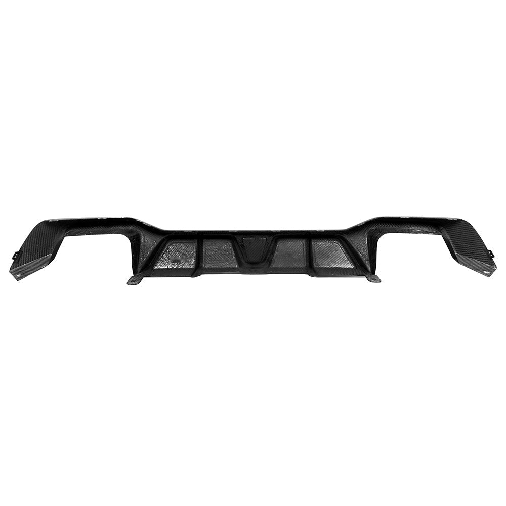 BMW X4M F98 LCI Carbon Fibre Rear Diffuser - prepreg construction with OEM fitment