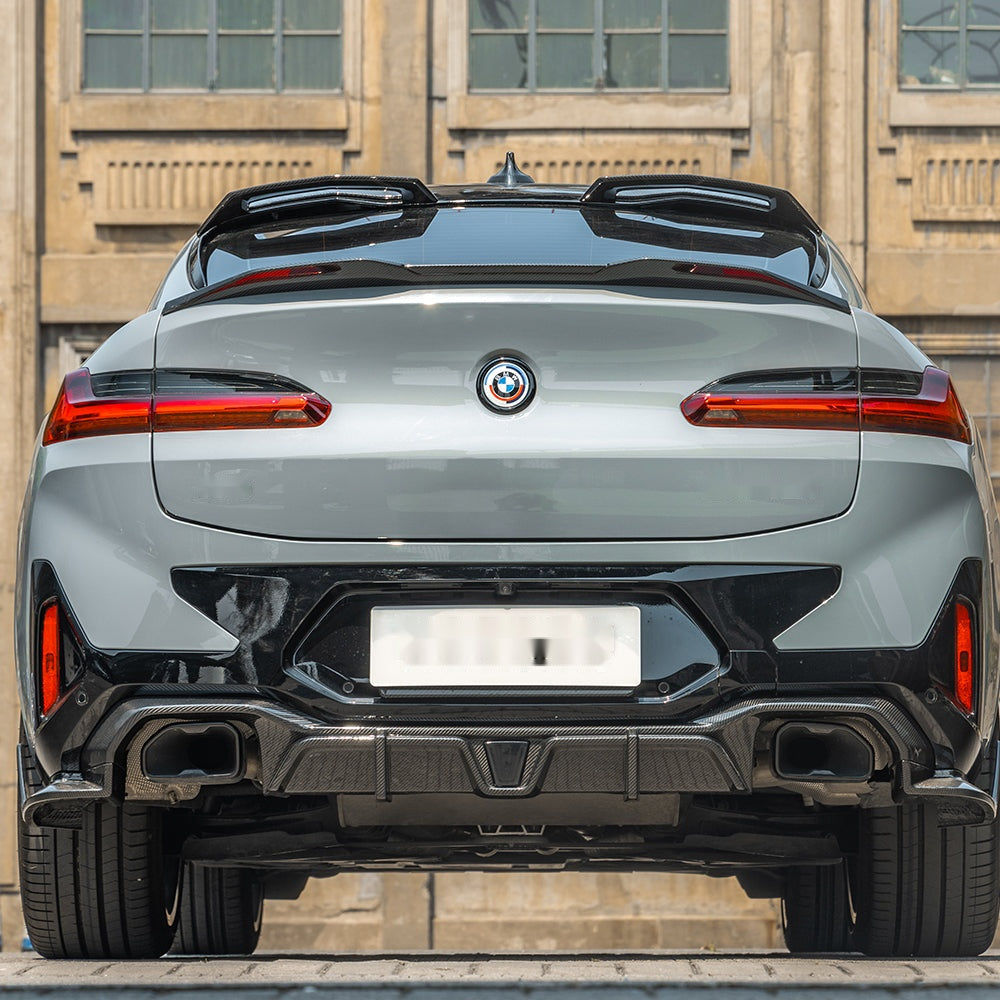 BMW X4M F98 Prepreg Carbon Fibre Top Spoiler - dual-vent aerodynamic upgrade