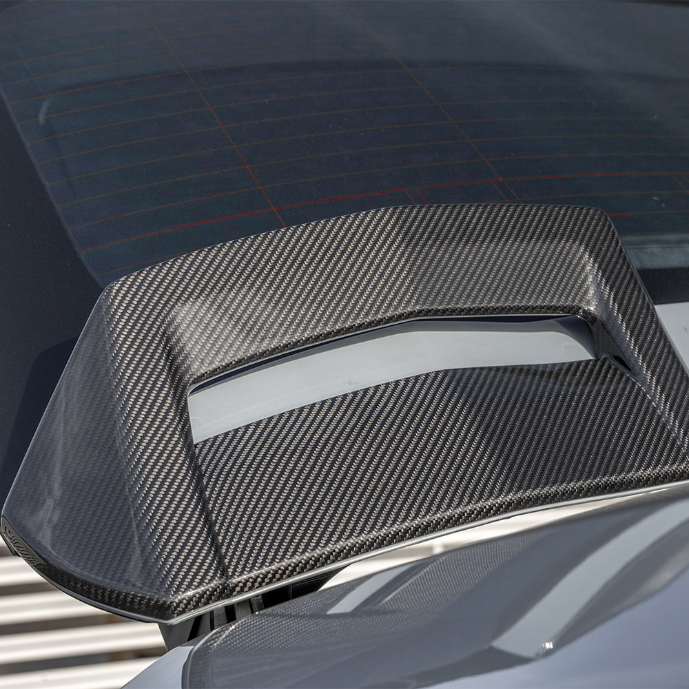 BMW X4M F98 Prepreg Carbon Fibre Top Spoiler - dual-vent aerodynamic upgrade