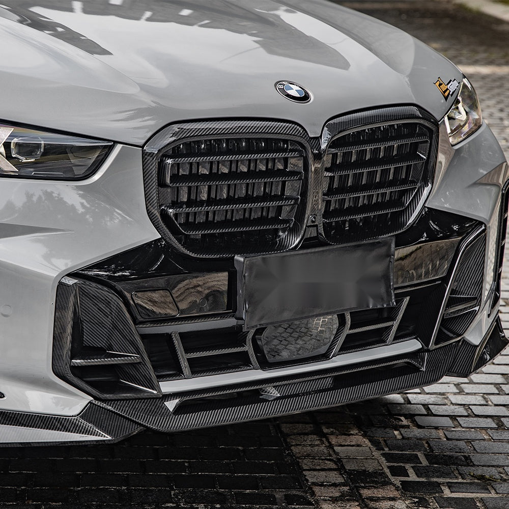 BMW X5 G05 LCI Prepreg Carbon Fibre Front Lip - aerodynamic SUV upgrade with OEM fitment