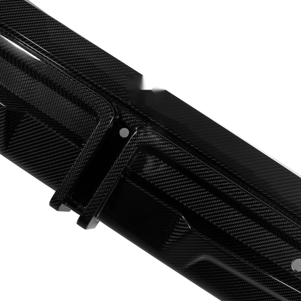 BMW X5M F95 Prepreg Carbon Fibre Rear Diffuser with Integrated Brake Light - aggressive aerodynamic upgrade