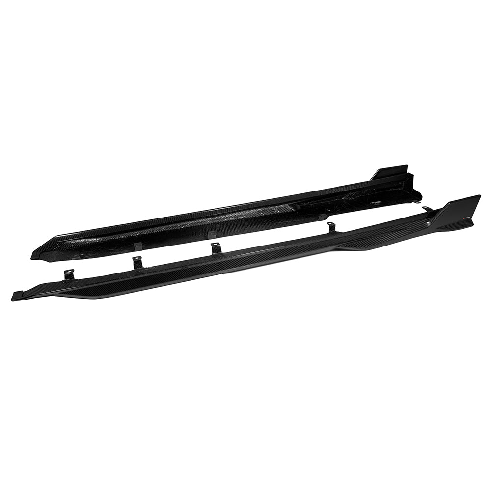 BMW X5M F95 Prepreg Carbon Fibre Side Skirts - OEM fitment aggressive stance upgrade