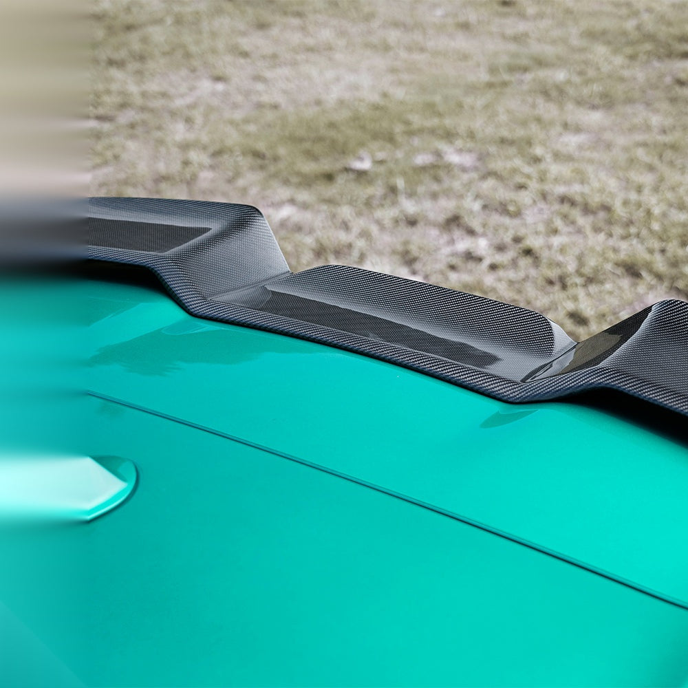 BMW X5M F95 Carbon Fibre Top Spoiler - prepreg gloss roof spoiler upgrade