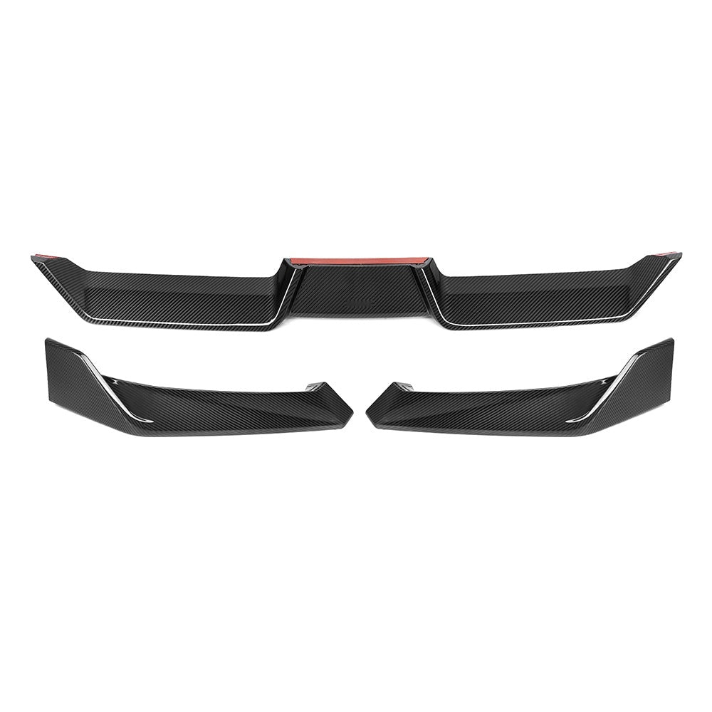 BMW X6 G06 Facelift Carbon Fibre Front Lip - prepreg dry carbon OEM fitment upgrade