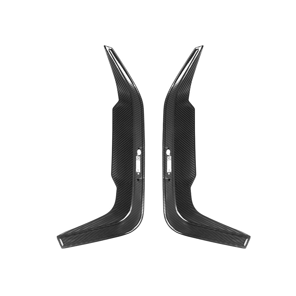 BMW X6M F96 Prepreg Carbon Fibre Rear Bumper Insert - gloss finish OEM fitment upgrade