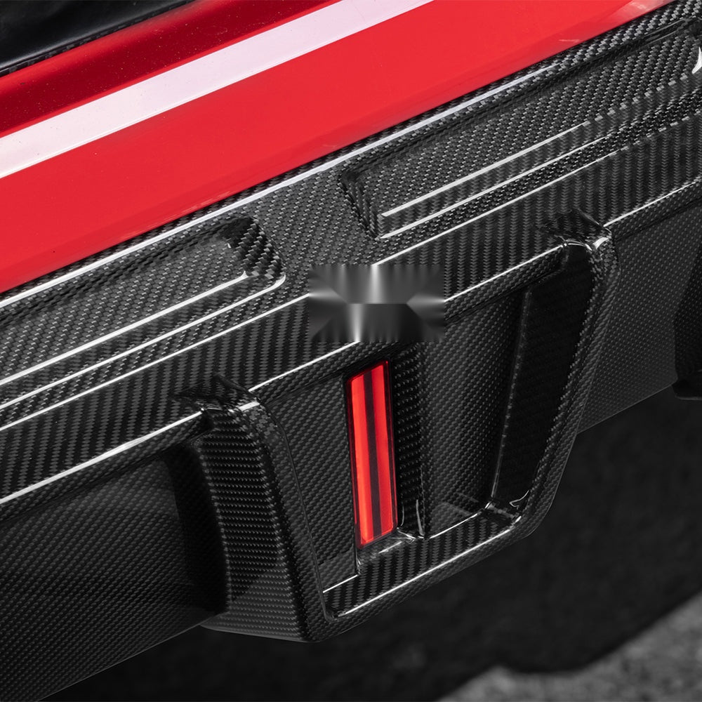 BMW X6M F96 Prepreg Carbon Fibre Rear Diffuser with Integrated Brake Light - OEM fitment upgrade
