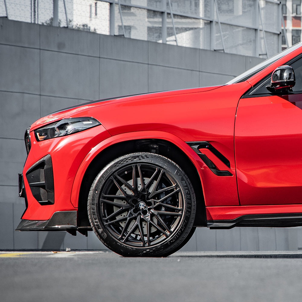 BMW X6M F96 Prepreg Carbon Fibre Side Fender Trim - OEM fitment motorsport upgrade