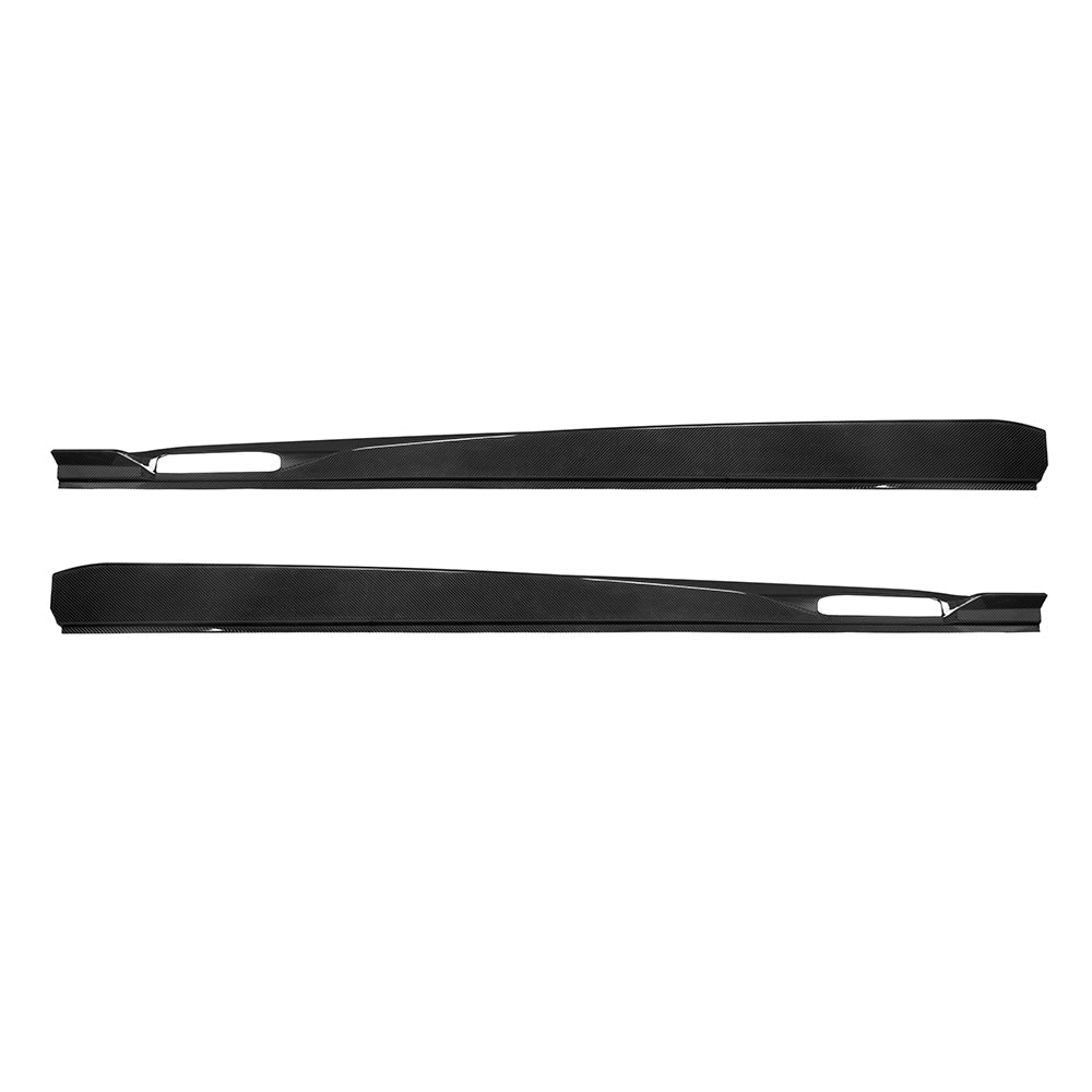 BMW X6M F96 Prepreg Carbon Fibre Side Skirts - aerodynamic winglets gloss finish