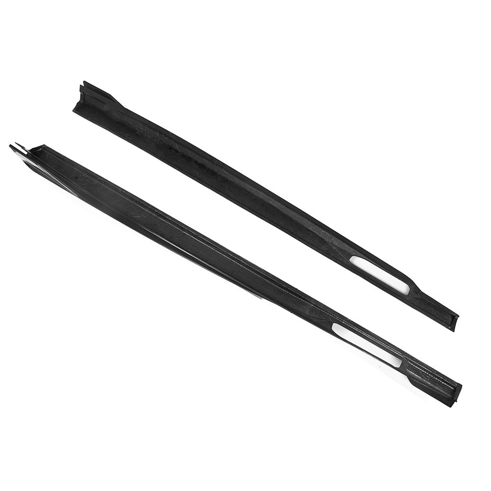 BMW X6M F96 Prepreg Carbon Fibre Side Skirts - aerodynamic winglets gloss finish