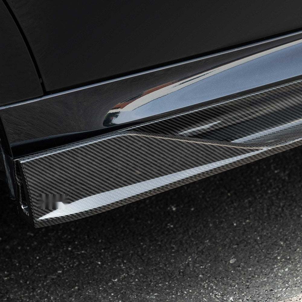 BMW X6M F96 Prepreg Carbon Fibre Side Skirts - aerodynamic winglets gloss finish