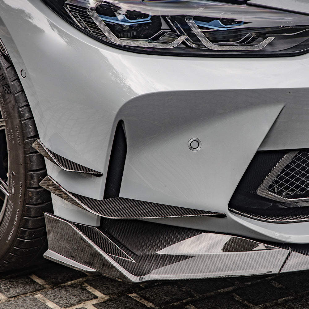 BMW M3 M4 G8x Prepreg Carbon Fibre Front Lip - aggressive aero upgrade for G80 G82