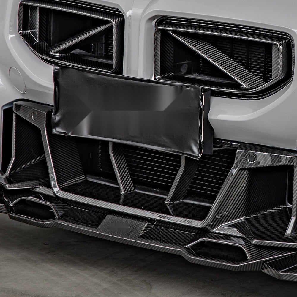 BMW M2 G87 Prepreg Carbon Fibre Front Lip - aggressive dual air inlet splitter upgrade