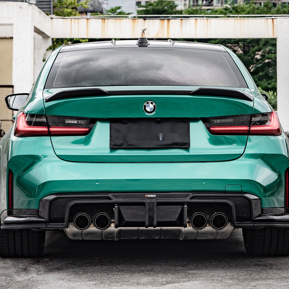 BMW M3 G80 G81 Prepreg Carbon Fibre Rear Diffuser - aggressive OEM-fit aero upgrade