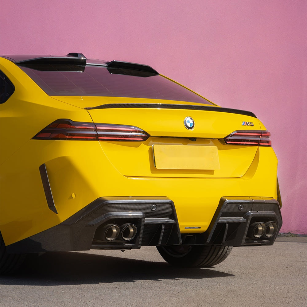 BMW M5 G90 Prepreg Carbon Fibre Rear Diffuser - sculpted blade-inspired upgrade