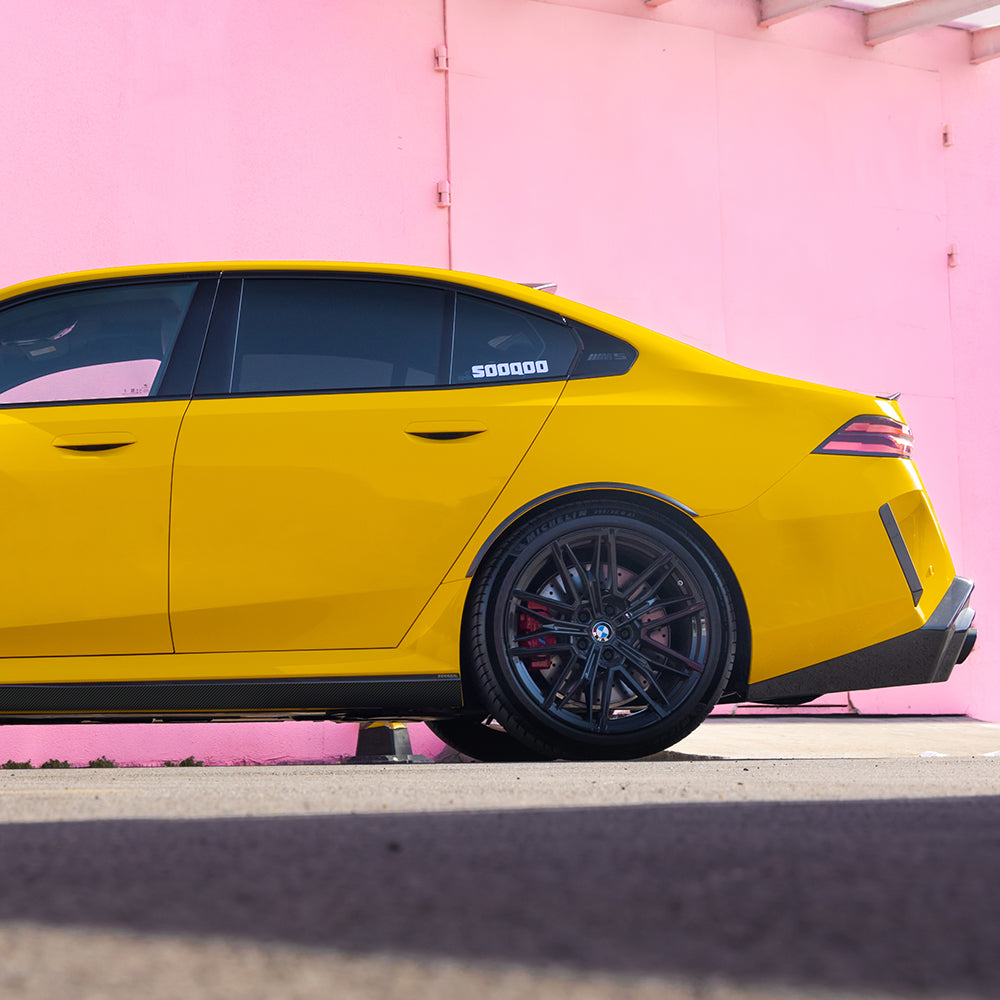 BMW M5 G90 Prepreg Carbon Fibre Side Skirts - OEM+ fitment sill extension upgrade