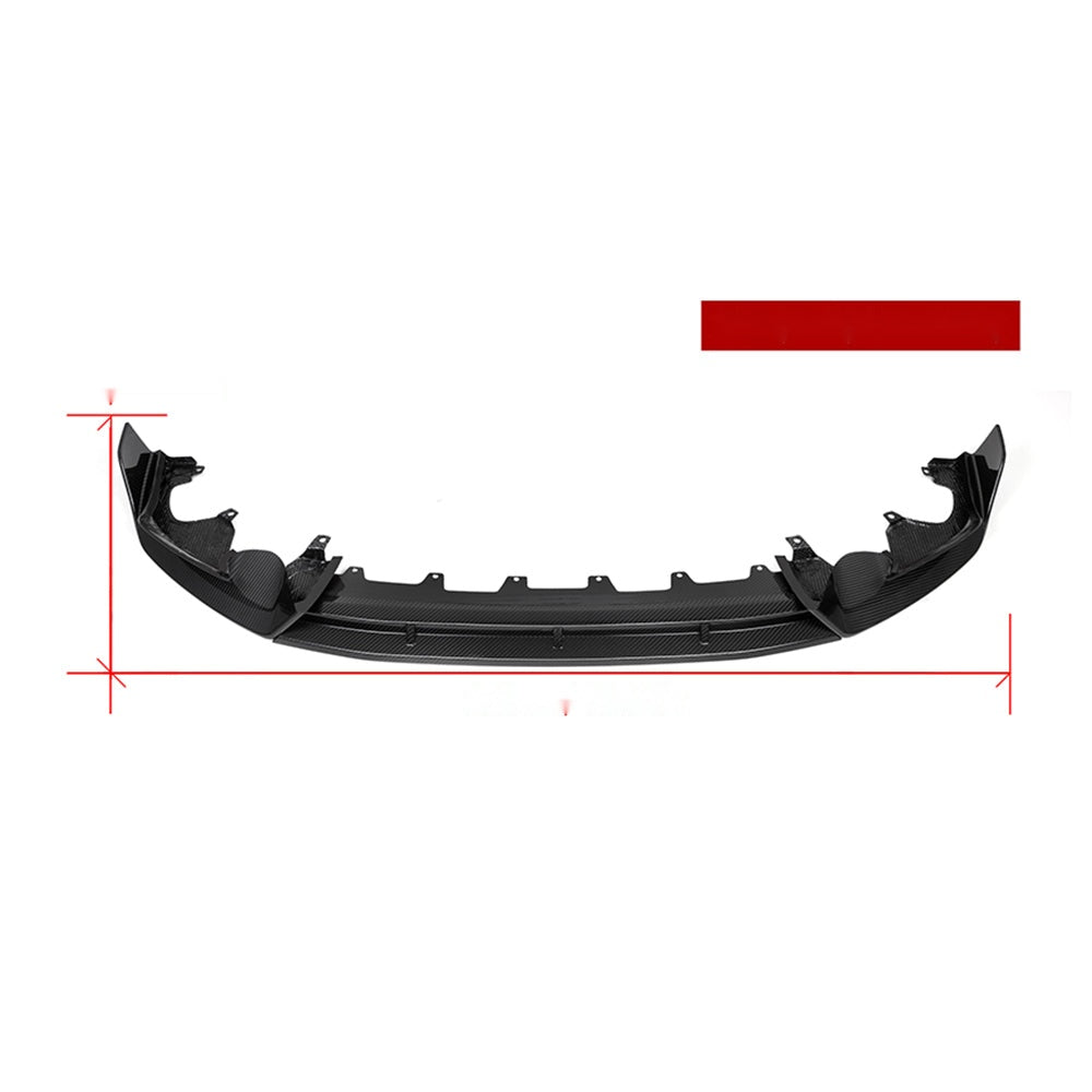 BMW X3 G01 LCI Prepreg Carbon Fibre Front Lip with dual side winglets - OEM fitment upgrade