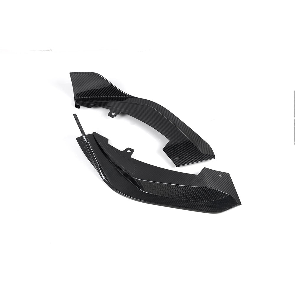 BMW X3M F97 LCI Prepreg Carbon Fibre Front Lip with dual side winglets - precision 3D scanned fitment