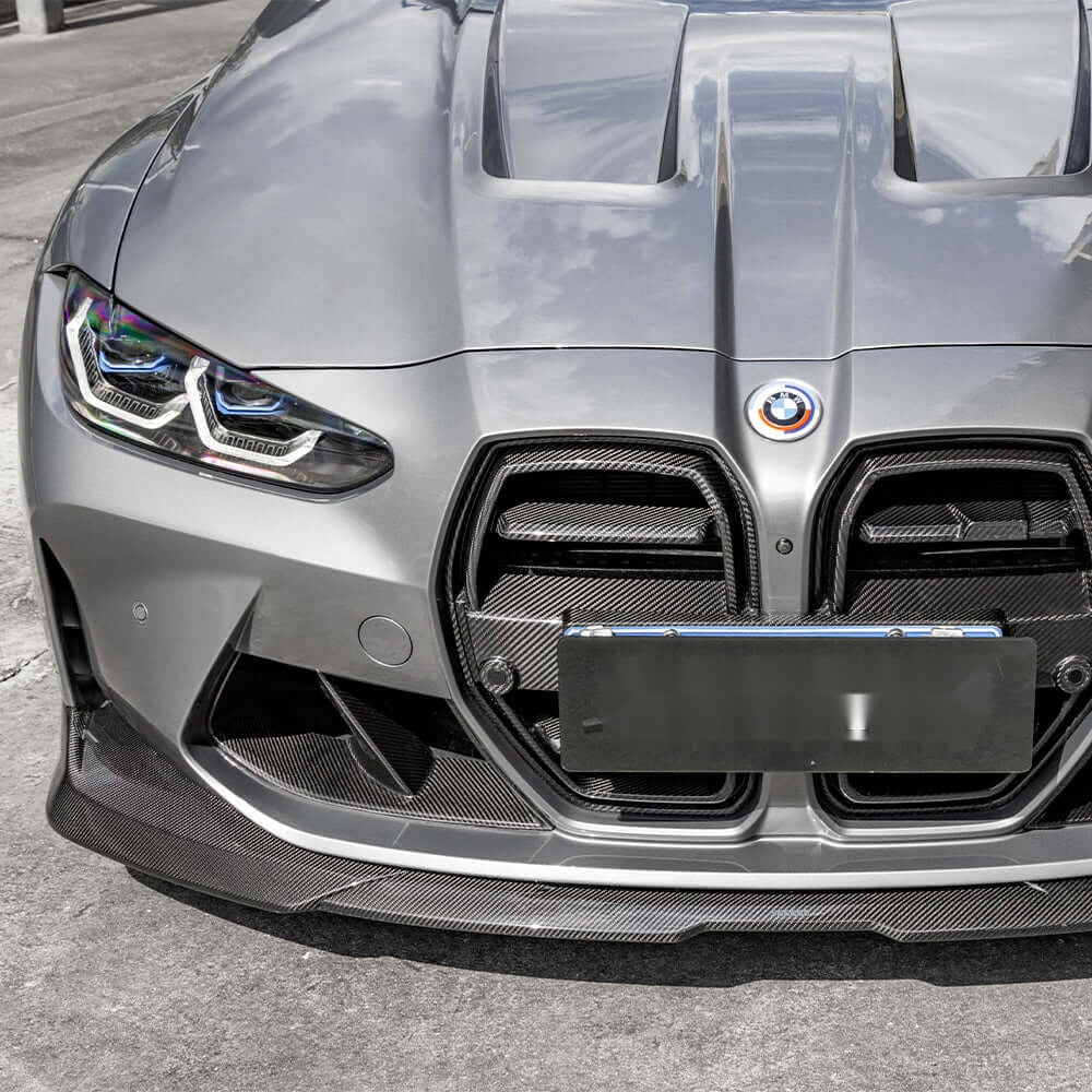 BMW M3 M4 G8x Carbon Fibre Front Lip - prepreg dry carbon aerodynamic upgrade