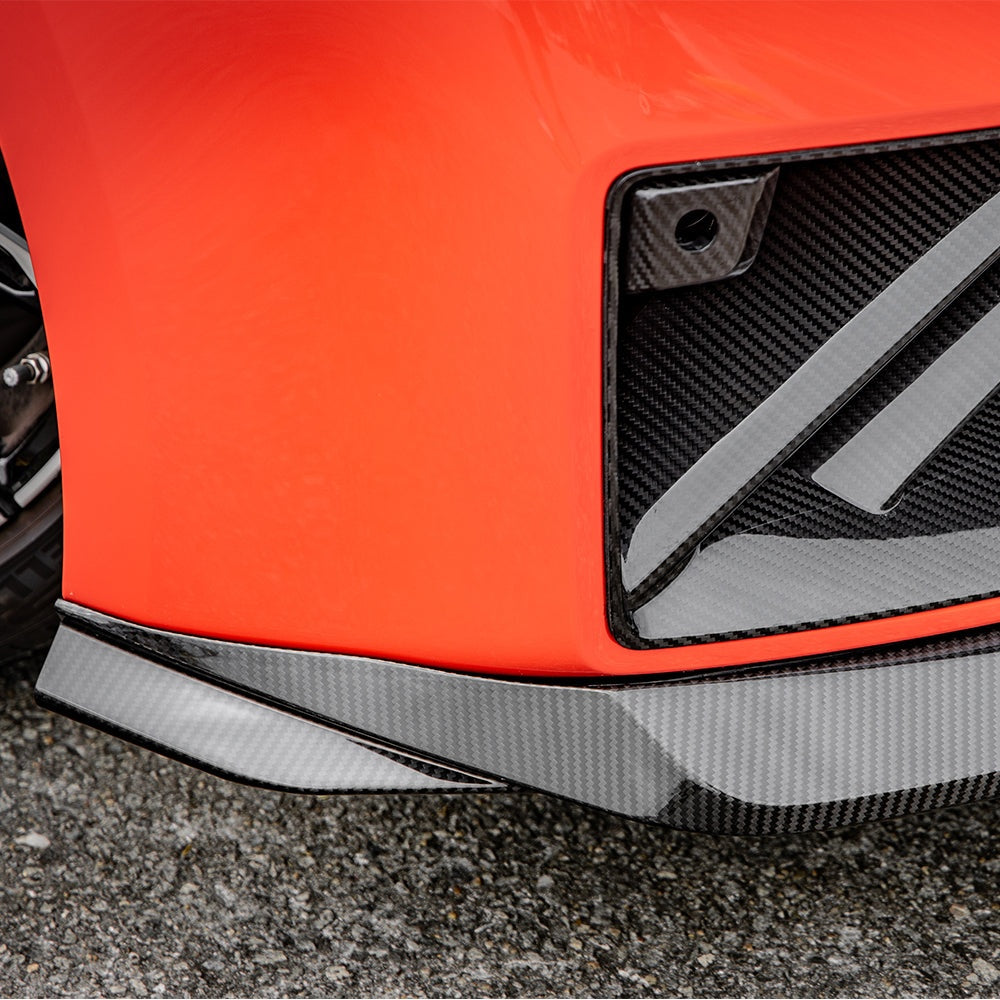 BMW M2 G87 Prepreg Carbon Fibre Front Lip - aggressive front end upgrade with OEM fitment