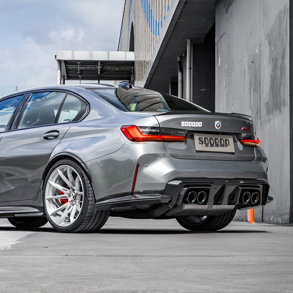 BMW M3 G80 G81 Prepreg Carbon Fibre Rear Diffuser - track-inspired aerodynamic upgrade