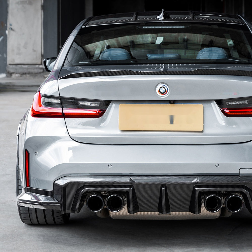 BMW M3 G80 G81 Prepreg Carbon Fibre Rear Diffuser - track-inspired aerodynamic upgrade