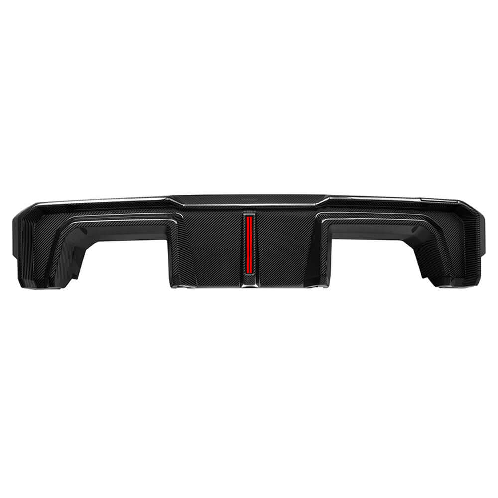 BMW M3 G80 Prepreg Carbon Fibre Rear Diffuser with Integrated Brake Light