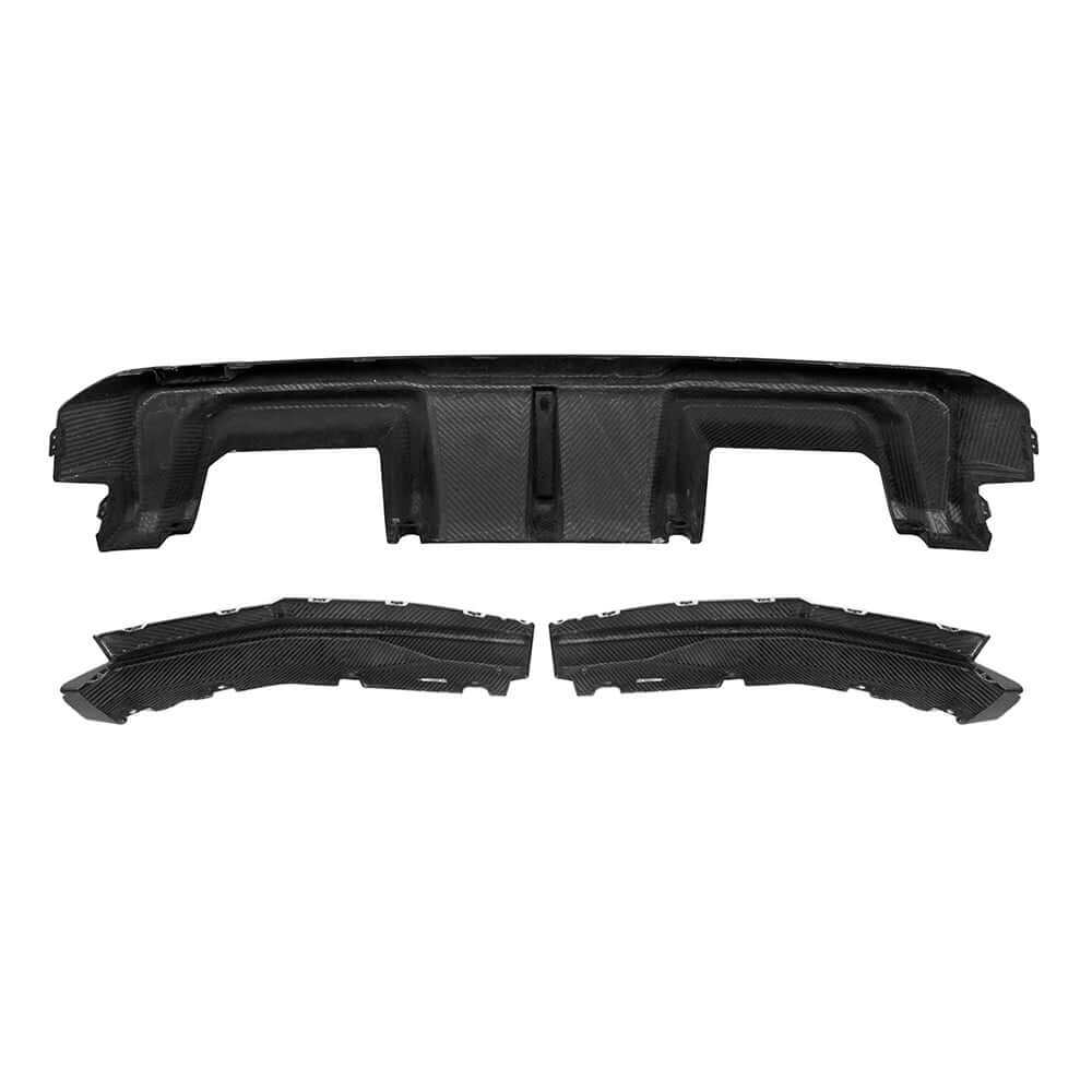 BMW M3 G80 Prepreg Carbon Fibre Rear Diffuser with Integrated Brake Light