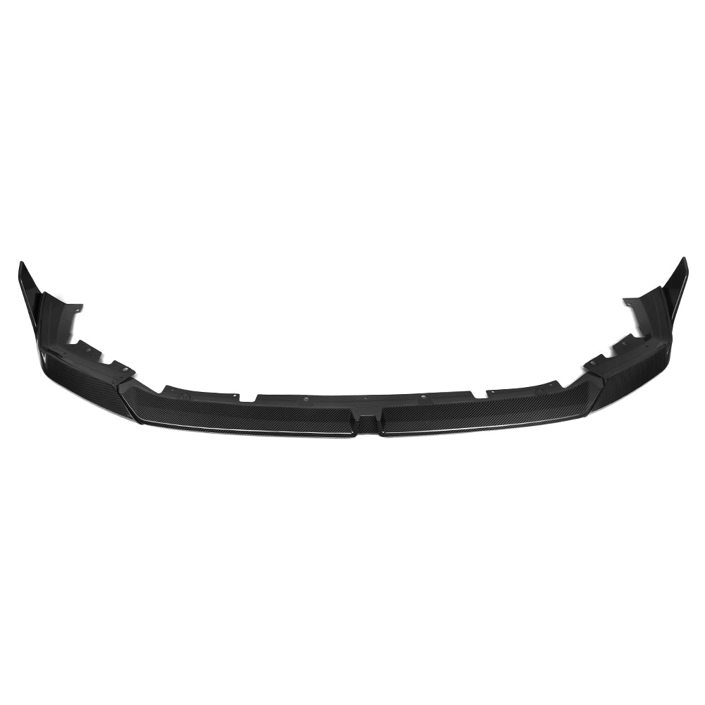 BMW M5 G90 Prepreg Carbon Fibre Front Lip with dual winglets - aggressive aerodynamic upgrade