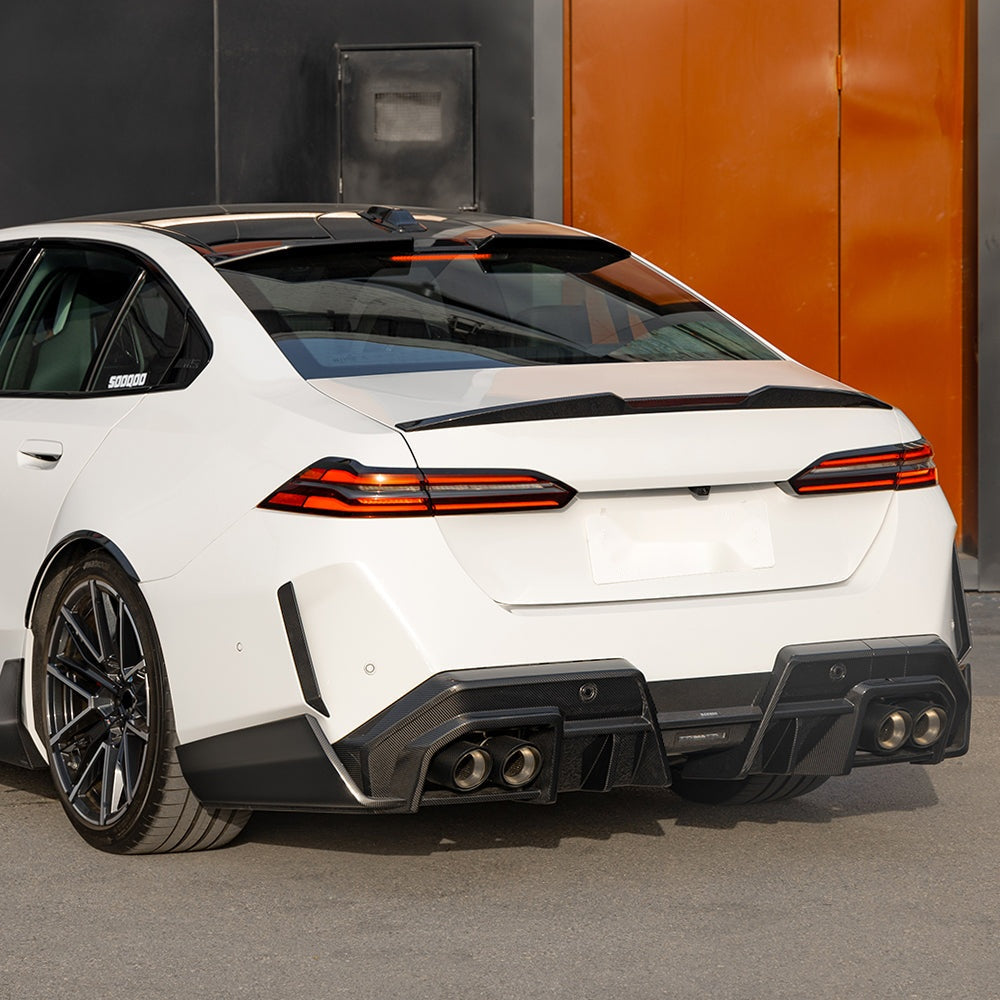BMW M5 G90 G99 Prepreg Carbon Fibre Rear Diffuser - aggressive track-inspired aerodynamic upgrade