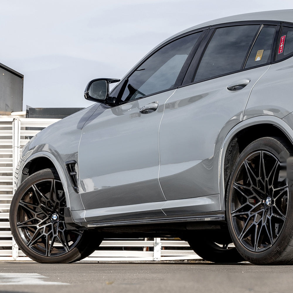 BMW X3M F97 X4M F98 Carbon Fibre Side Skirts - prepreg aerodynamic body kit upgrade