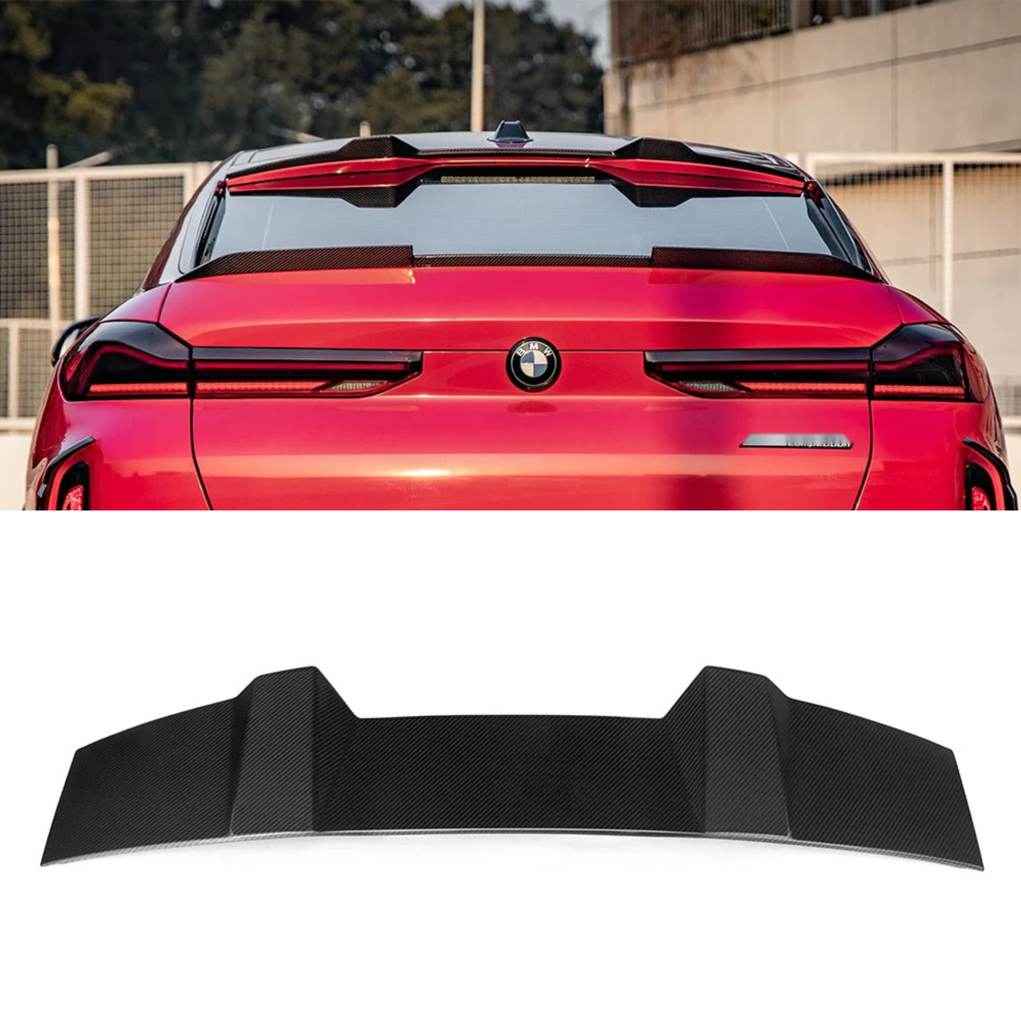 BMW X6M F96 Prepreg Carbon Fibre Top Spoiler